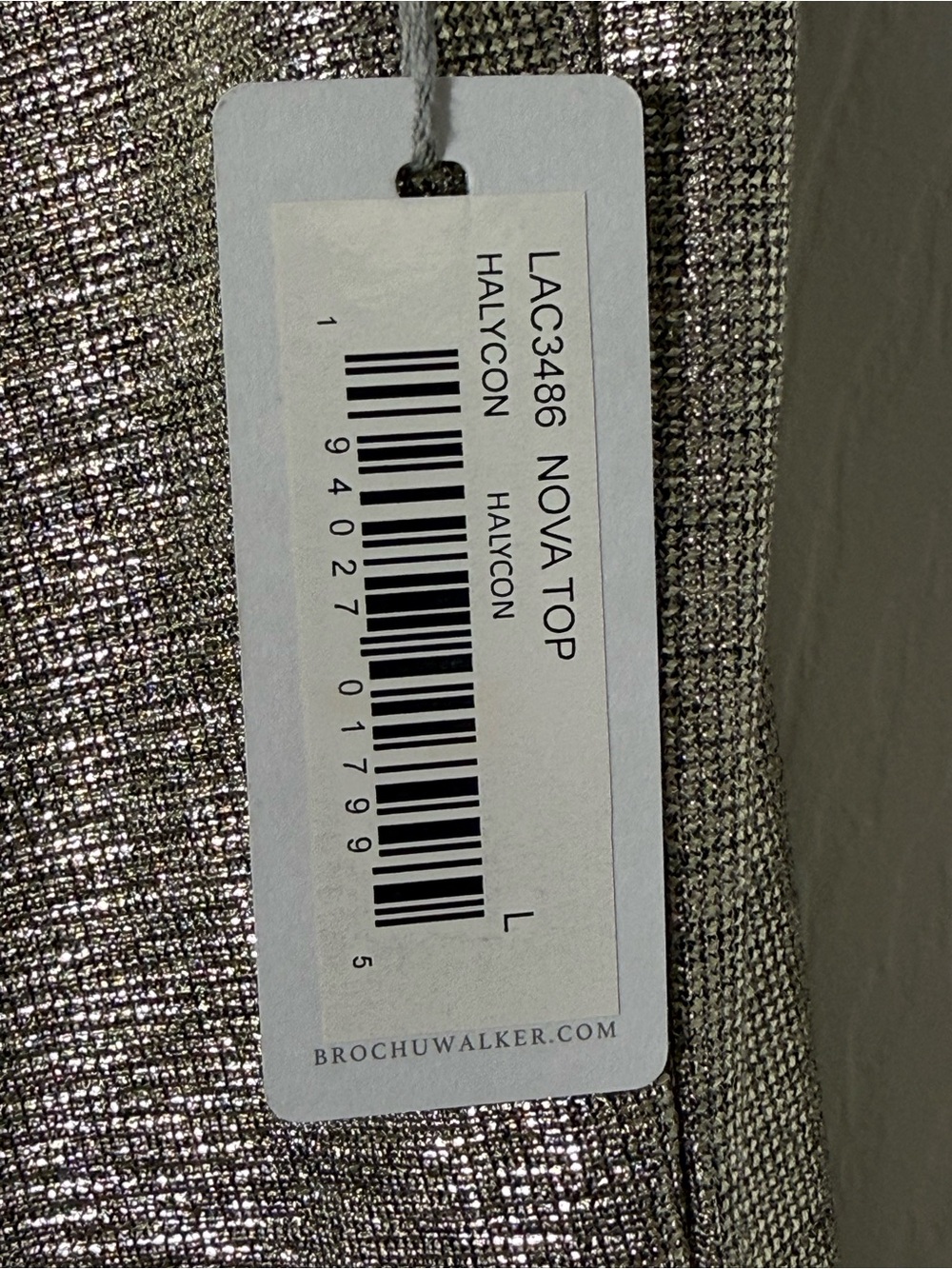 Brochu Walker Nova Top Metallic Draped Cowl Neck Bronze Size L NWT - Picture 6 of 8